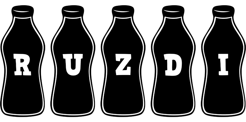 Ruzdi bottle logo