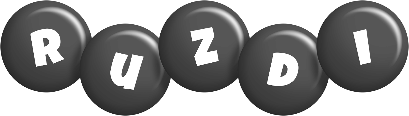 Ruzdi candy-black logo