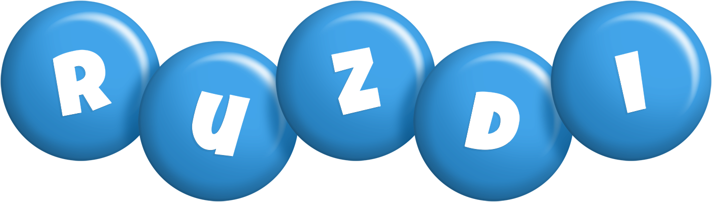 Ruzdi candy-blue logo