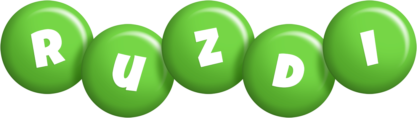 Ruzdi candy-green logo