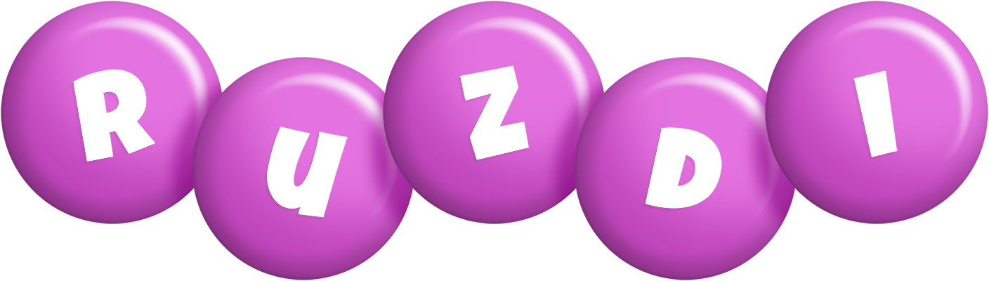 Ruzdi candy-purple logo