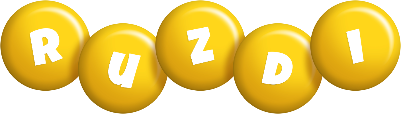 Ruzdi candy-yellow logo