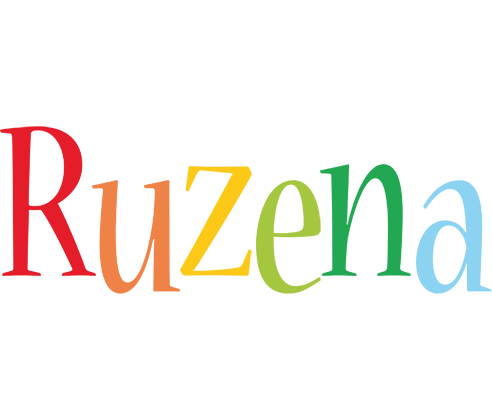 Ruzena birthday logo