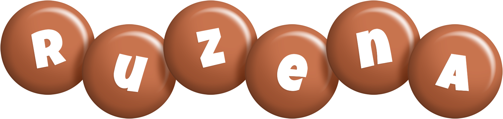 Ruzena candy-brown logo