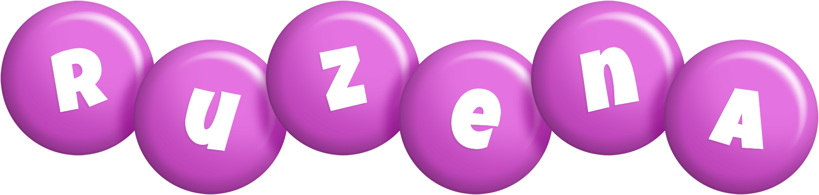 Ruzena candy-purple logo