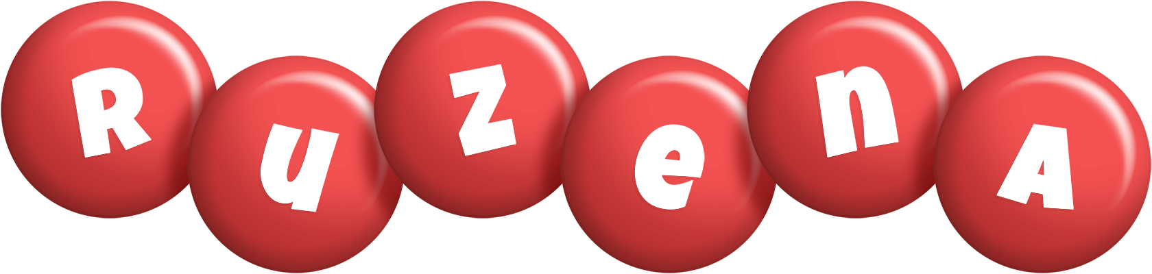 Ruzena candy-red logo