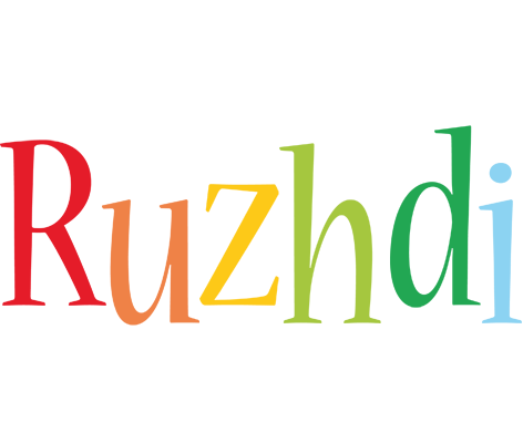 Ruzhdi birthday logo