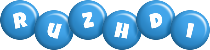 Ruzhdi candy-blue logo