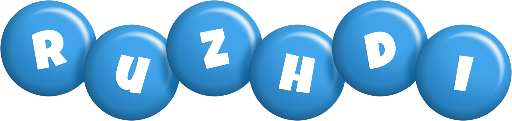 Ruzhdi candy-blue logo