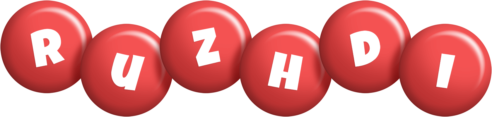 Ruzhdi candy-red logo