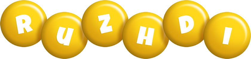 Ruzhdi candy-yellow logo