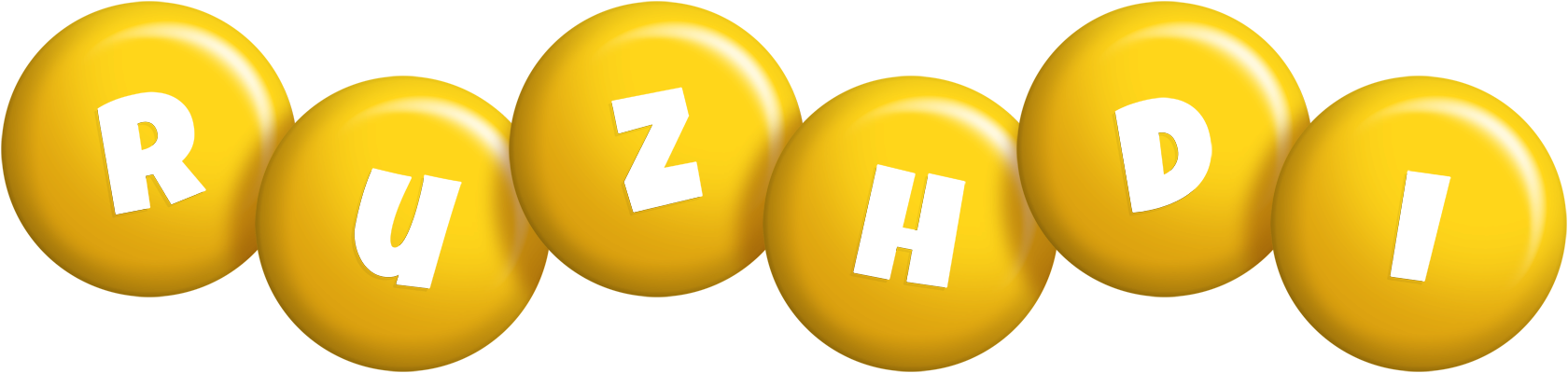 Ruzhdi candy-yellow logo
