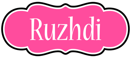 Ruzhdi invitation logo