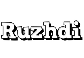 Ruzhdi snowing logo