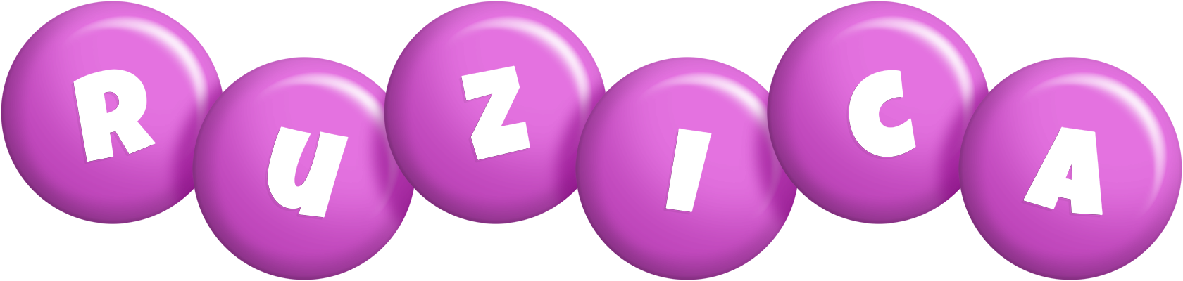 Ruzica candy-purple logo