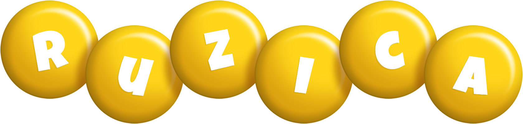 Ruzica candy-yellow logo