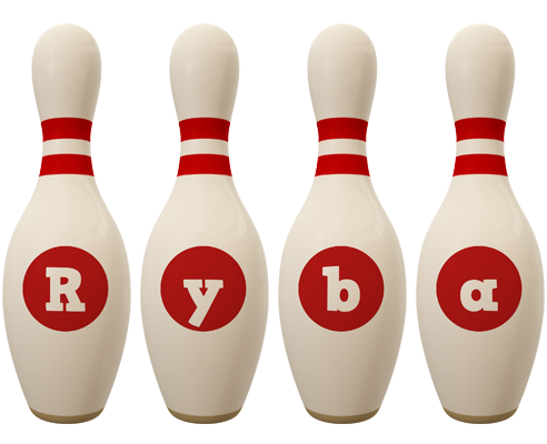 Ryba bowling-pin logo