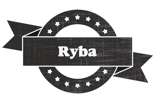 Ryba grunge logo