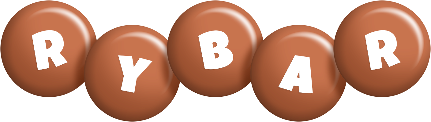 Rybar candy-brown logo