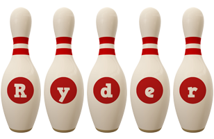 Ryder bowling-pin logo