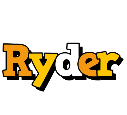 Ryder cartoon logo