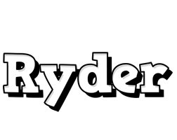 Ryder snowing logo