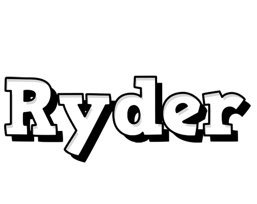 Ryder snowing logo