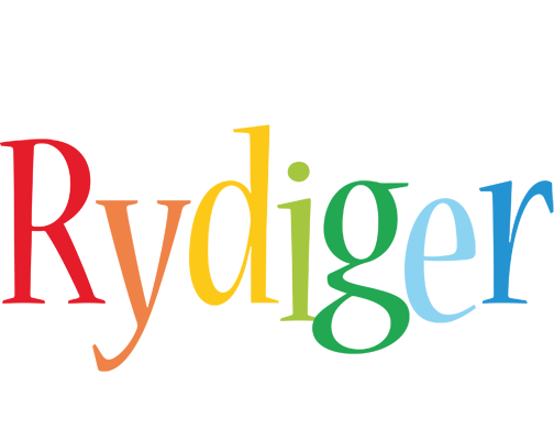 Rydiger birthday logo