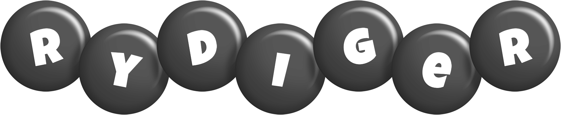 Rydiger candy-black logo