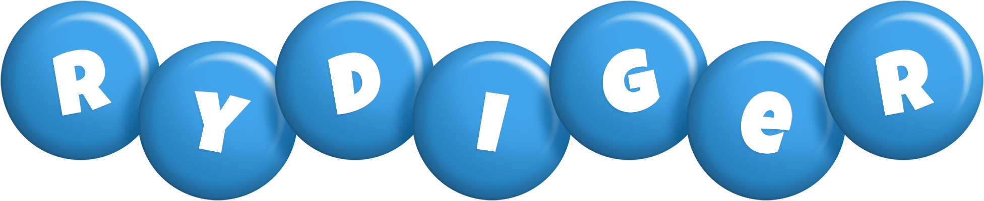 Rydiger candy-blue logo