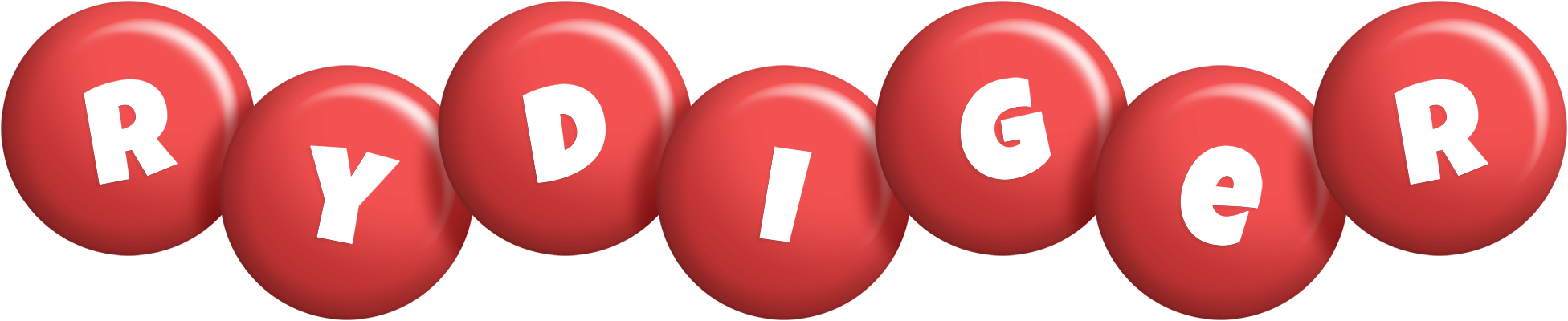 Rydiger candy-red logo