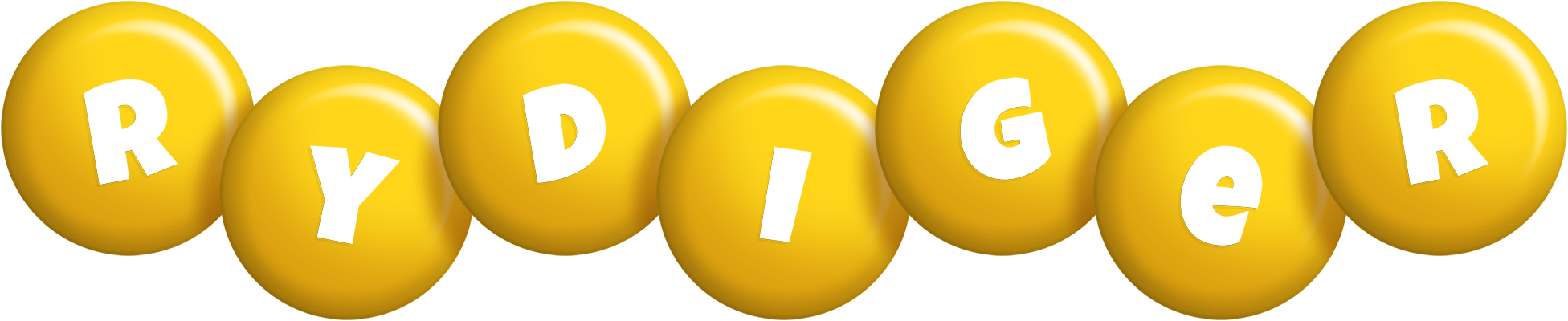 Rydiger candy-yellow logo