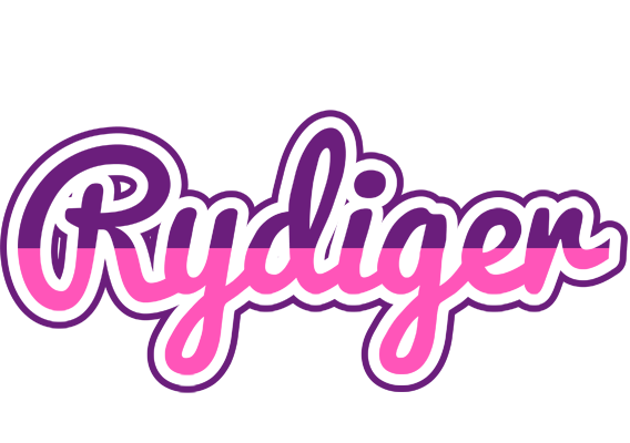 Rydiger cheerful logo