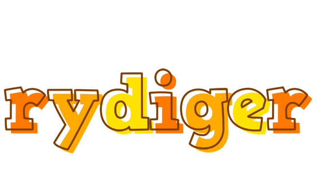 Rydiger desert logo