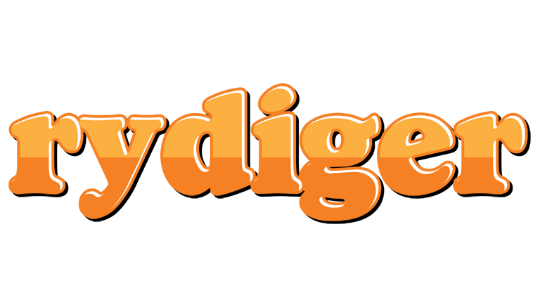 Rydiger orange logo