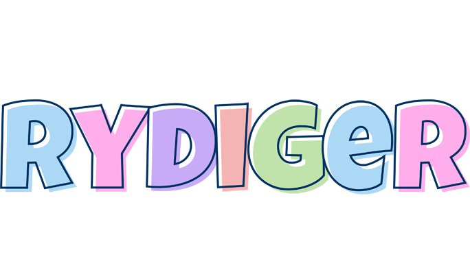 Rydiger pastel logo
