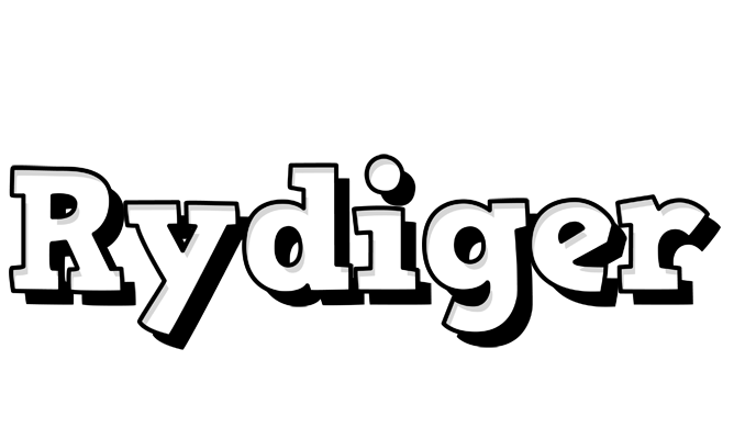 Rydiger snowing logo