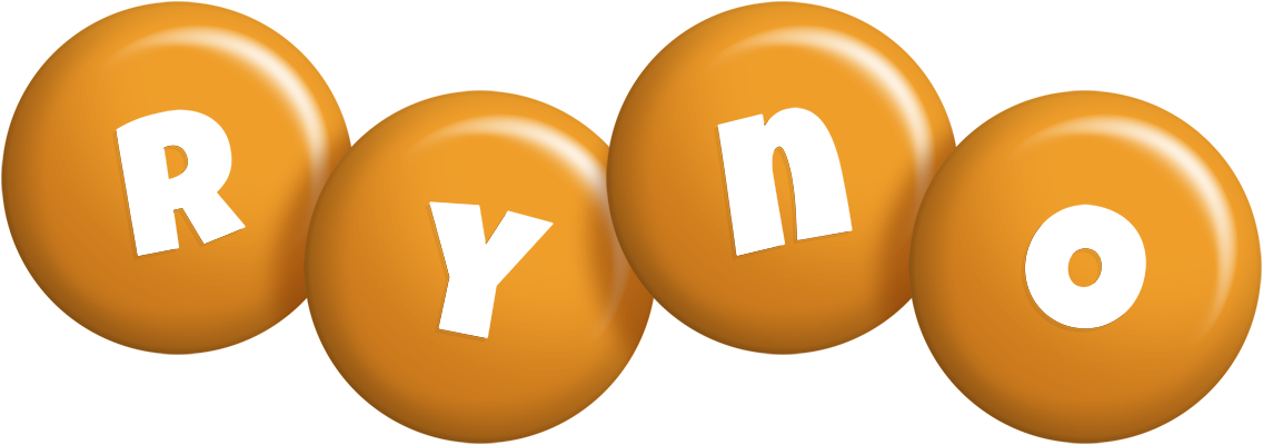Ryno candy-orange logo