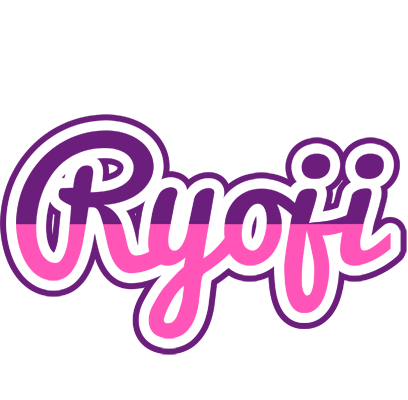 Ryoji cheerful logo
