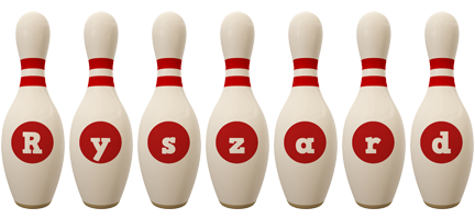 Ryszard bowling-pin logo