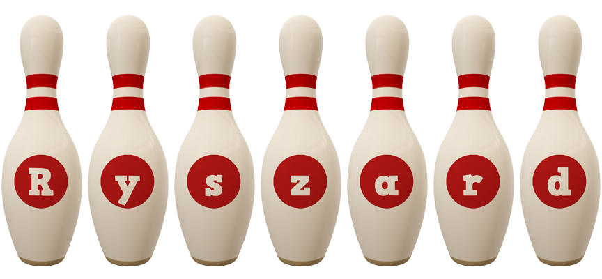 Ryszard bowling-pin logo
