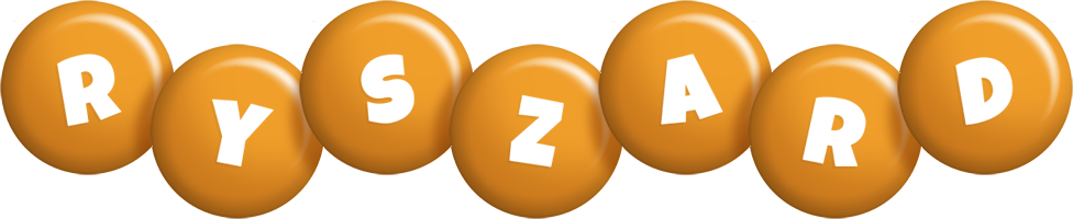 Ryszard candy-orange logo