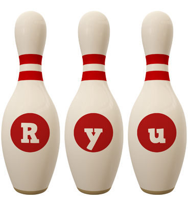 Ryu bowling-pin logo