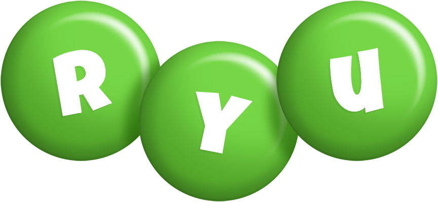 Ryu candy-green logo
