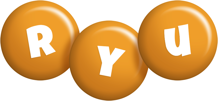 Ryu candy-orange logo