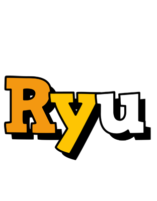 Ryu cartoon logo