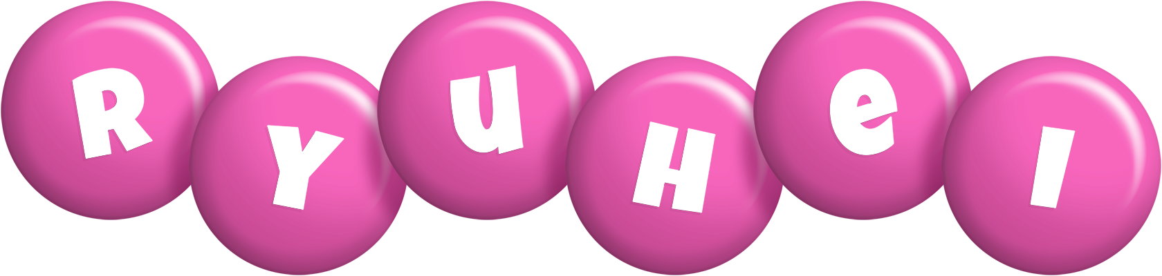Ryuhei candy-pink logo