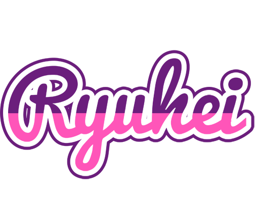 Ryuhei cheerful logo