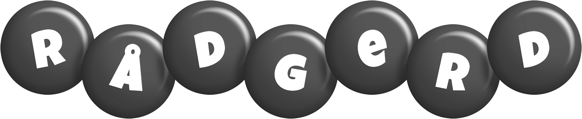 Rådgerd candy-black logo