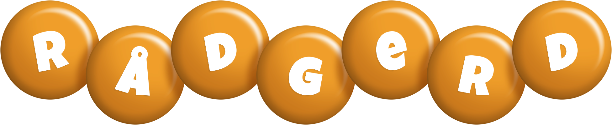 Rådgerd candy-orange logo